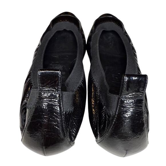 Chanel Black Patent Leather Ballet Flats – Size 36 – Cap Toe with CC Logo - Picture 6 of 8